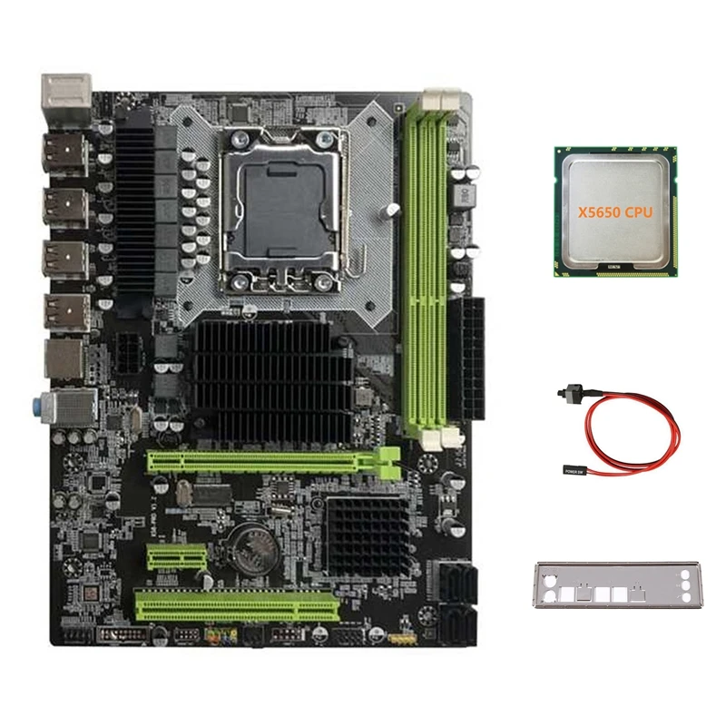 X58 Motherboard LGA1366 Computer Motherboard Supports DDR3 ECC RAM