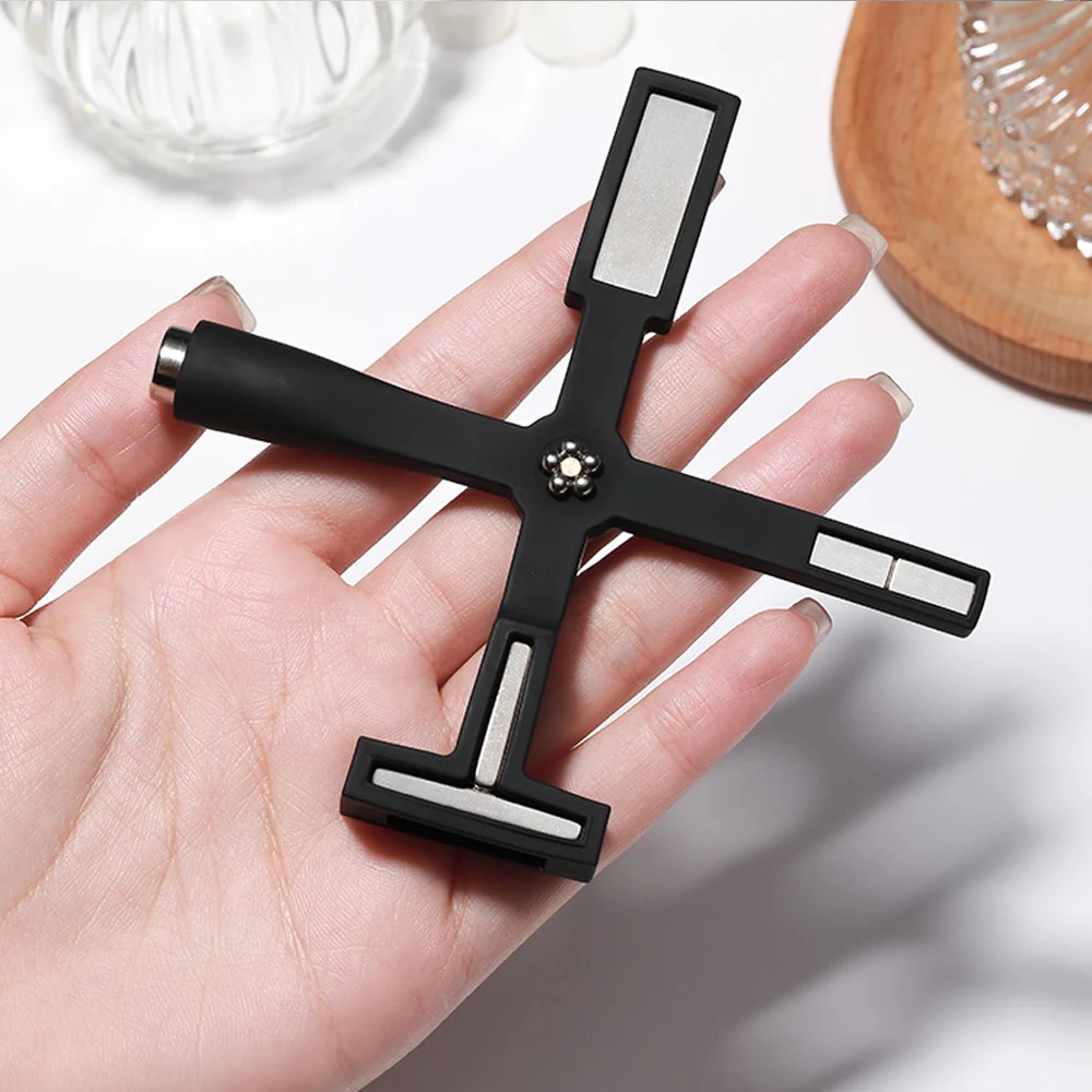 Magnetic Nail Art Tools 1pcs 5 In 1 Multifunctional Nail Cat Eye Magnet Pink Cross Magnetic Stick Nails Gel Polish Line Effect White DIY Nail Art Tools