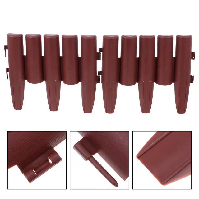 4 Pcs Kertészeti Kerítés Fehér Dísz Dekoratív Kerítések Kis Virágágy Kertészség Szegélyű Műanyag Fa Piket