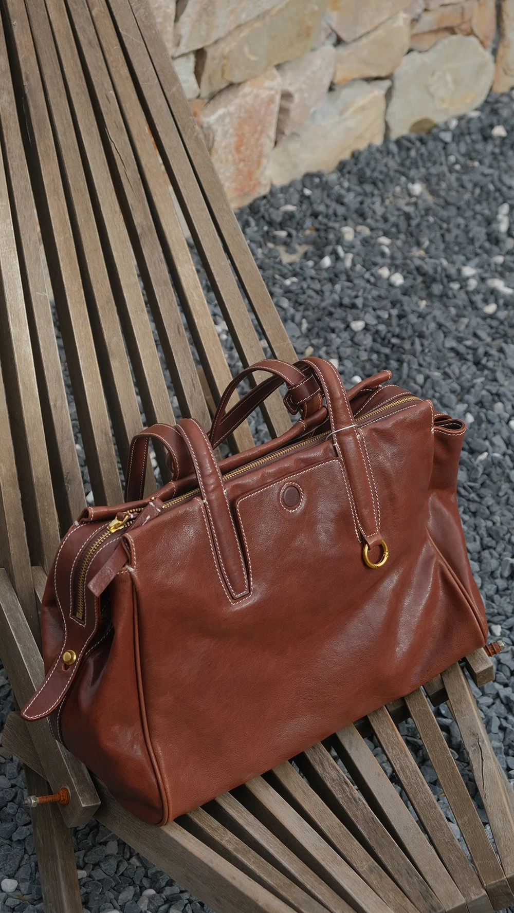 Hochwertige Damen-Einkaufstasche aus Rindsleder der ersten Schicht mit großem Fassungsvermögen. Einfache Vintage-Handtasche aus weichem Rindsleder zum Einkaufen – Detail 9