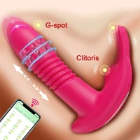 Bluetooth Stoßvibrator für Frauen Klitoris Stimulator APP Rotierender G-Punkt-Dildo Fernbedienung Erwachsene Weibliches Sexspielzeug 6