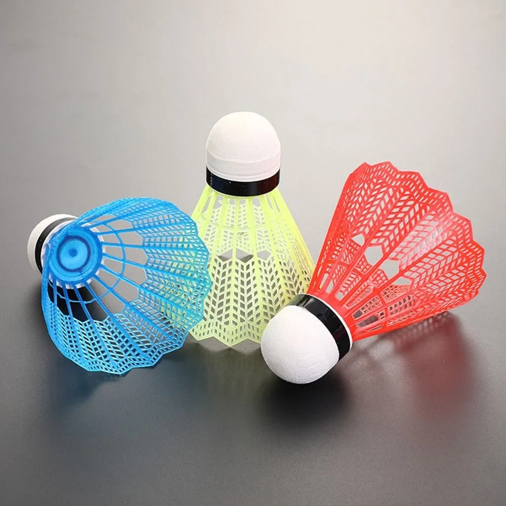 Badminton Shuttlecock 6/12PCS Windproof Plastic for Training