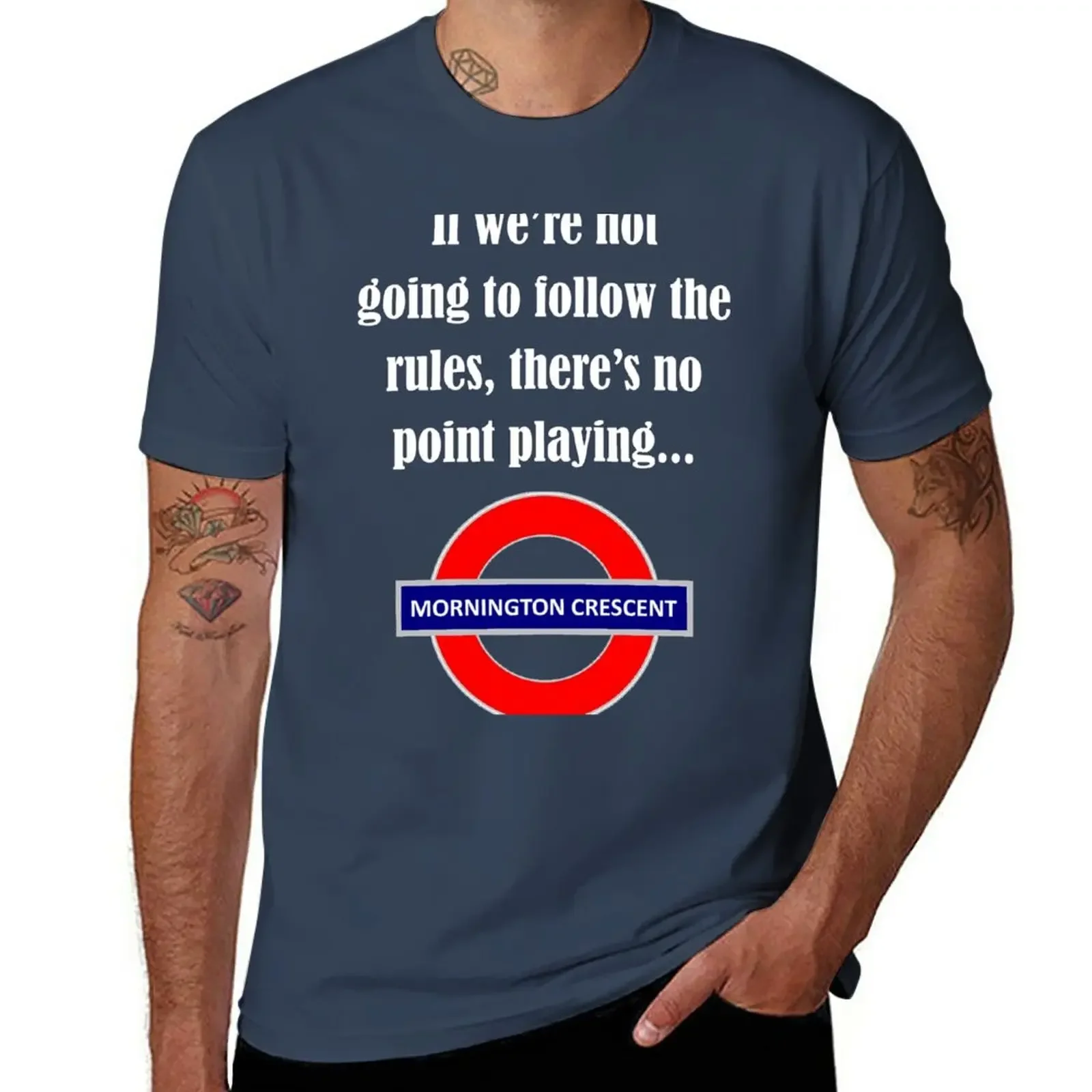

Follow the rules - Mornington Crescent light text T-Shirt Aesthetic clothing vintage clothes mens clothing