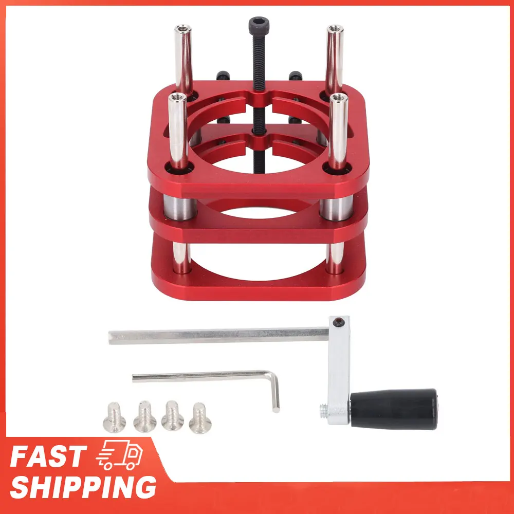 Base de Table de routeur en alliage d'aluminium 51mm, hauteur de levage à manivelle maximale, Base de levage de Table de routeur