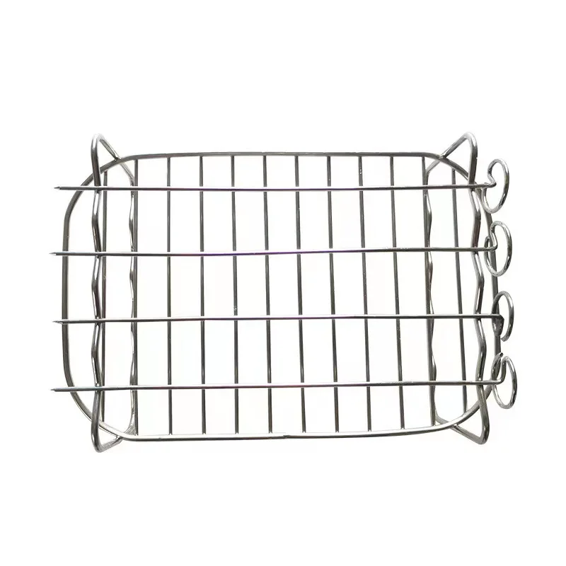 Multifunctional Air Fryer Steaming Rack Stainless Steel Air Fryer Grill Kitchen Accessories Baking Tray Roasting Cooking Tools air fryer rack