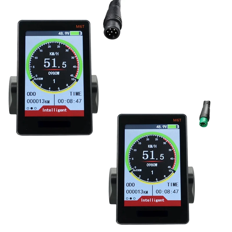 

1 PCS Universal E Scooter LCD Panel Color Screen 24V 36V 48V 60V With USB For E-Bike(6PIN)