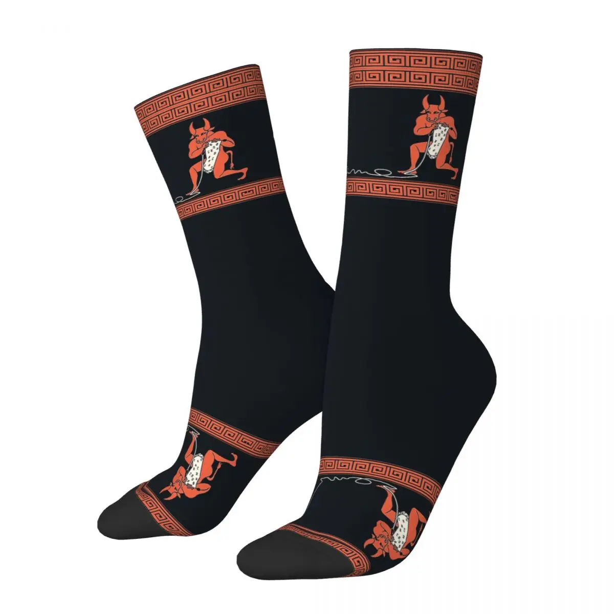 

Crafty Minotaur Socks Harajuku Sweat Absorbing Stockings All Season Long Socks Accessories for Man's Woman's Gifts