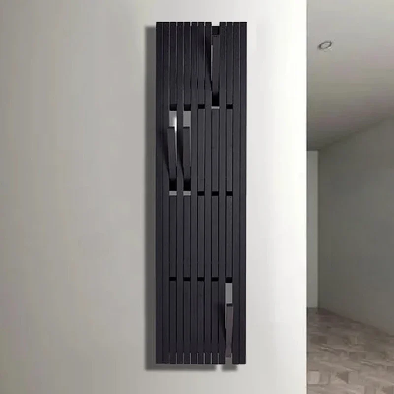 Solid Wood Wall Coat Rack Piano Keys Hanger Shelf Large Clothes Rack Entrance Hall Multifunctional Hat Storage Hook Space Saving