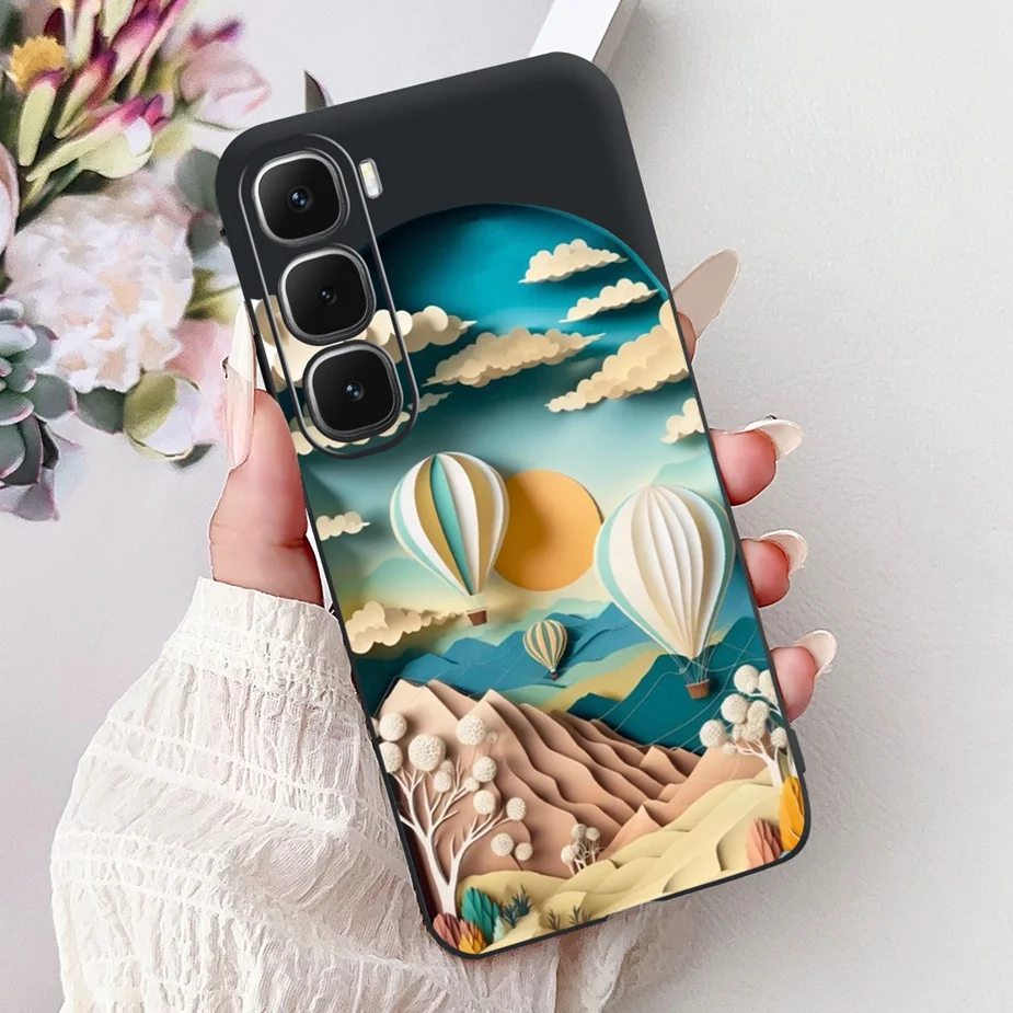 Cute Painted Soft Silicone Phone Case Cover for Infinix Hot 60 Series