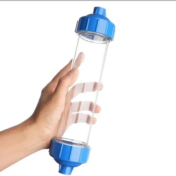 Contenitore per Cartuccia Filtro Acqua Ricaricabile con Anello di Tenuta, Bottiglia Purificatrice Staccabile, Filtro in Resina Trasparente