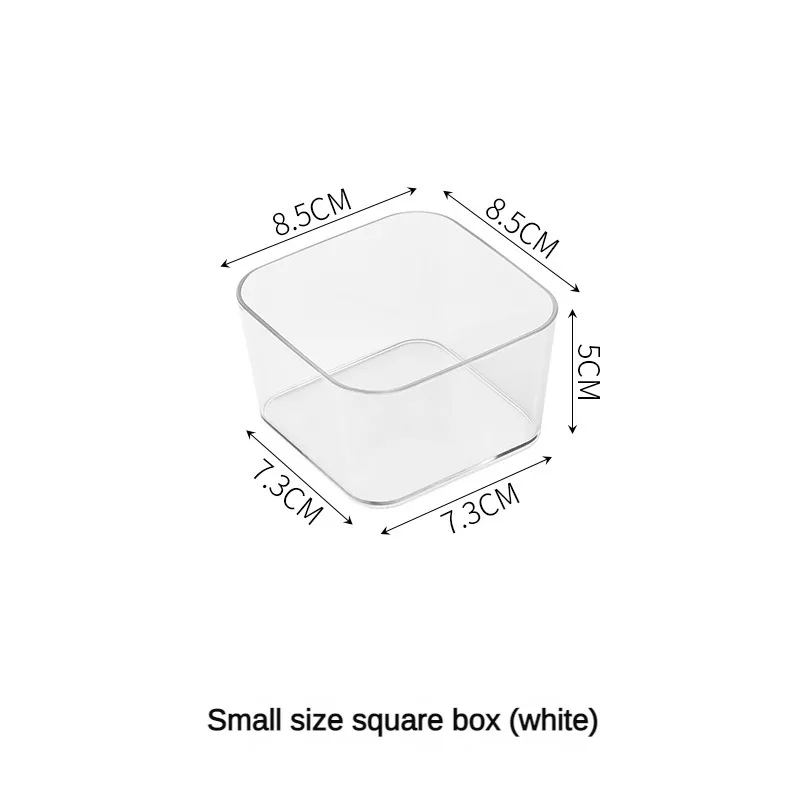 4 個デスク引き出しオーガナイザーセットメイクアップオーガナイザープラスチック化粧収納クリア透明収納ボックスオフィスバスルーム用