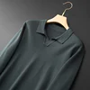 8XL 7XL 6XL Soft Warm Male Pullovers 2023 New Fall Winter High End Luxury Wool Sweater Men Long Sleeve Lapel Mens Sweaters 6