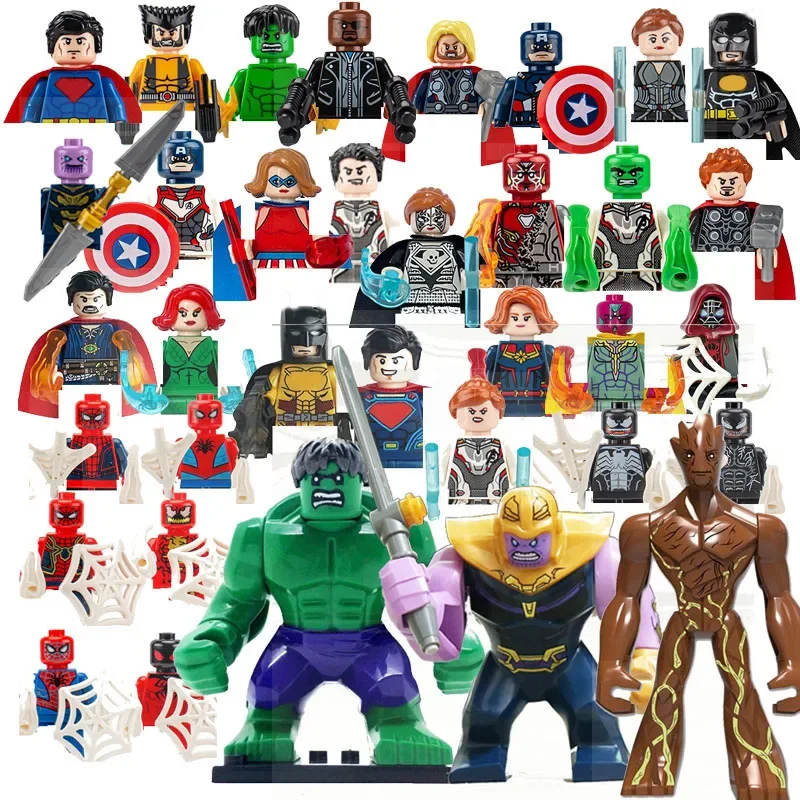 

Marvel Superhero Anime Figure MOC Mini Building Block Figurine DIY Assembly Puzzle Building Block Toy, Children's Birthday Gift
