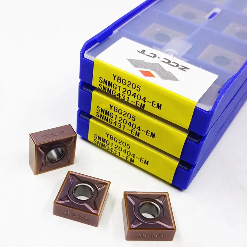 

SNMG120404-EM YBG205/SNMG120408-EM YBG205/SNMG120412-EM YBG205/SNMG120416-EM YBG205 ZCC.CT CNC carbide inserts 10pcs/box
