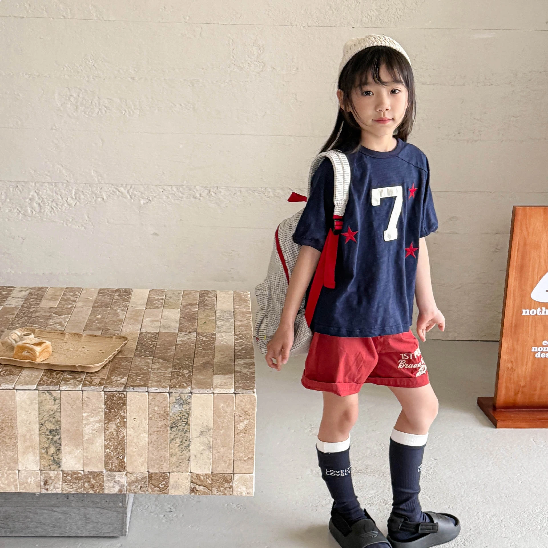 MILANCEL Kinder Sommerkleidung Koreanisches Kinder-T-Shirt Patchwork Raglanärmel Jungen T-Shirts Mädchen Casual Tops 1-6Y – Detail 8