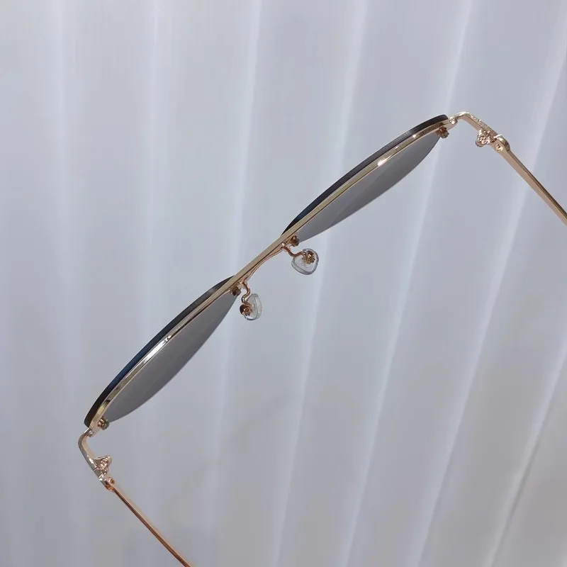 Neue Mode Metall Halbrahmen Damen Outdoor Sonnenbrille Klassische Doppelstrahlbrille – Detail 8