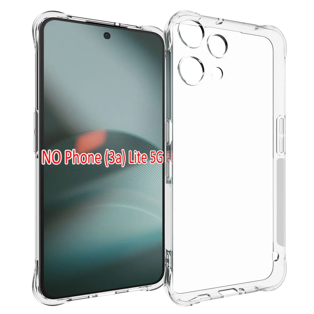 Air Cushion Shockproof Silicone TPU Soft Back Cover for Nothing Phone 3A Lite