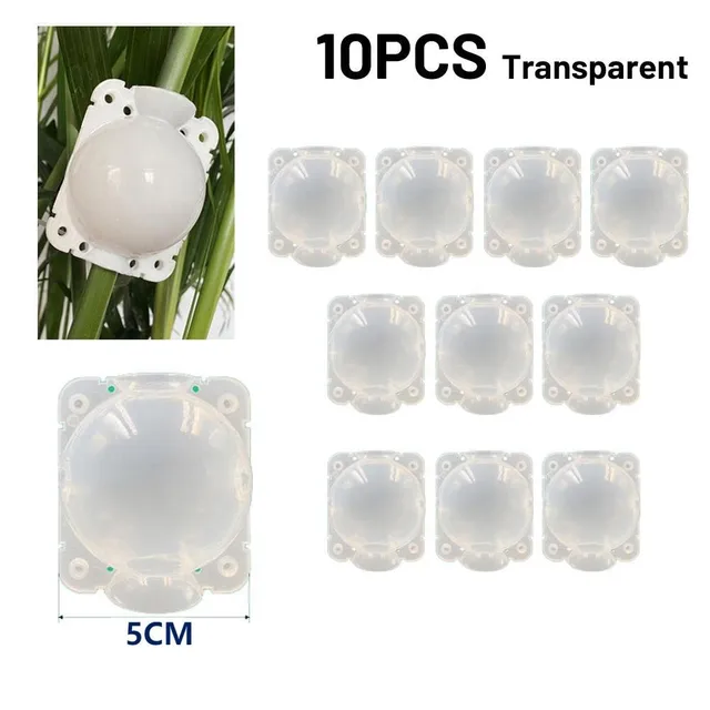 10Pcs Clear 5CM