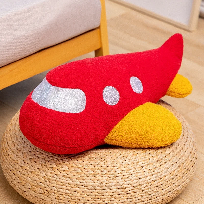 58cm Plush Rocket Astronaut Toy Stuffed Spaceship Throw Pillow Home Decor Birthday Gift Space Discovery Educational For Kids