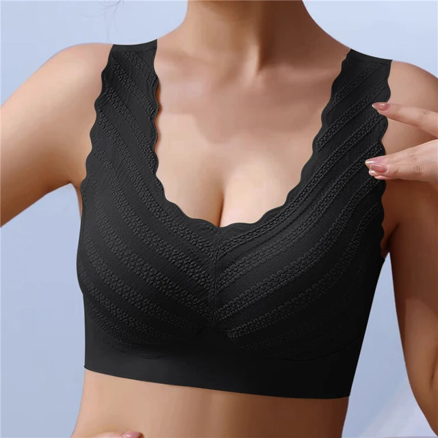 Large Size Bralette New Sexy Wireless Seamless Bras For Women Top Plus Size  Wireless Bras Women Brasier Sports Bra Without Frame - AliExpress