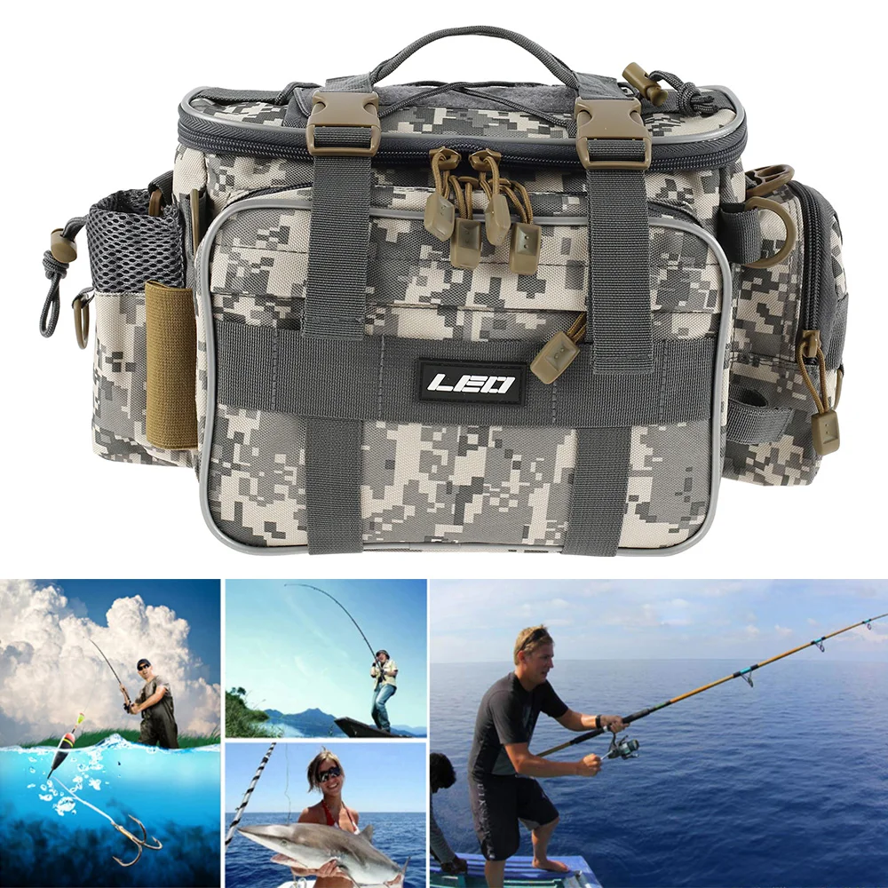 Tragbare Angel tasche 1000d Oxford Stoff Schulter Umhängetaschen Outdoor Jagd Aufbewahrung geräte Taschen für das Seefischen – Detail 9