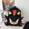 School Bag Girls Backpack Cartoon Black hedgehog Plush Schoolbag Bag StudentCool High Capacity Women's Bag Gift 3