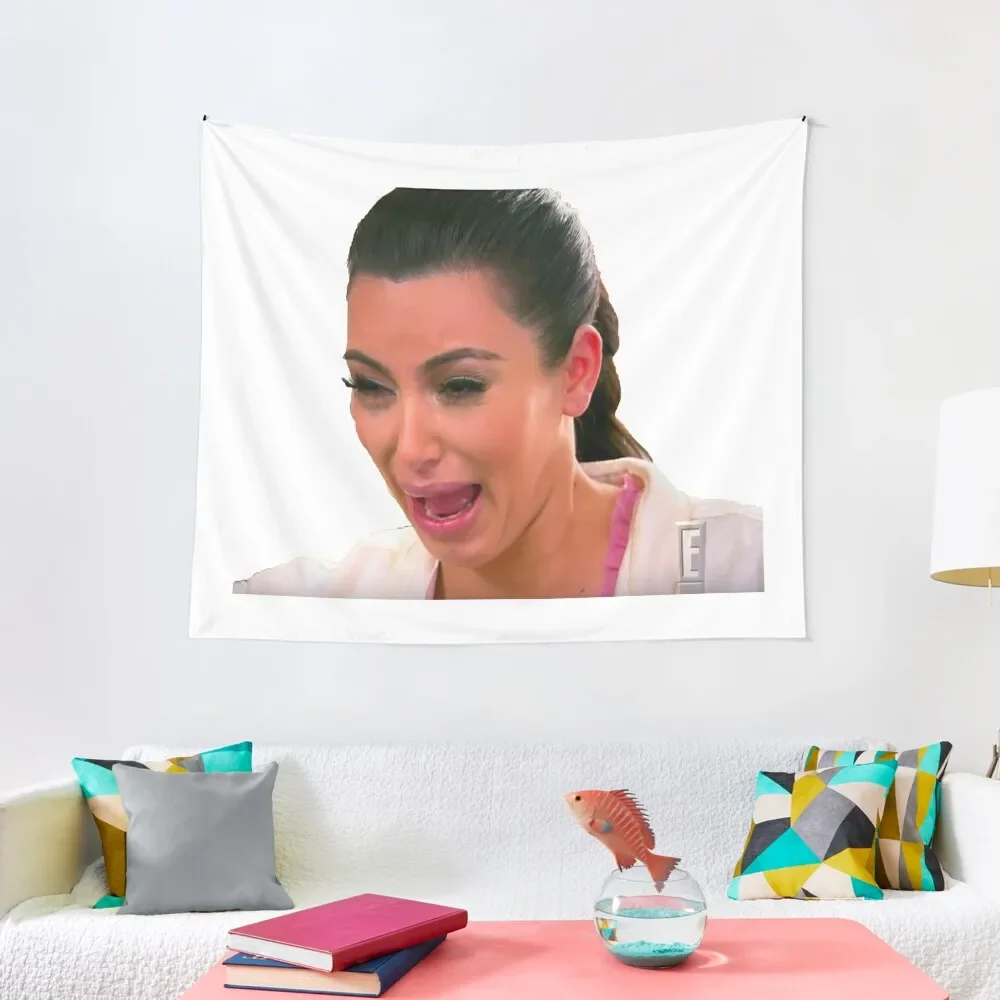 

kim crying Tapestry House Decorations Bathroom Decor Wallpaper Bedroom Home Decorators Tapestry
