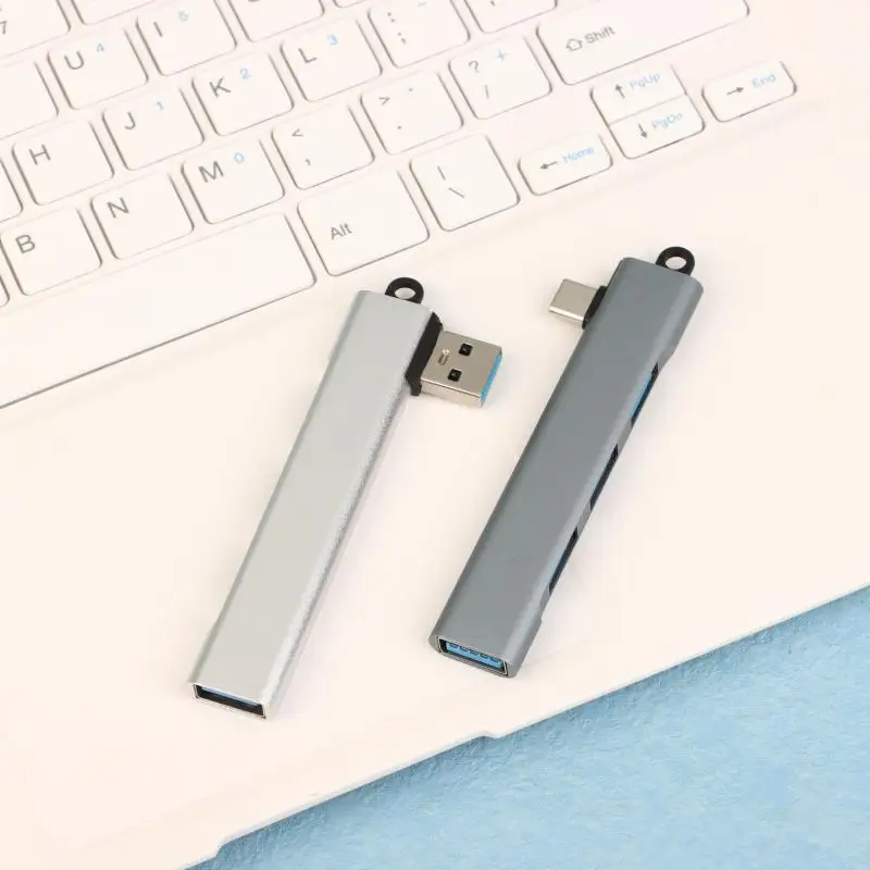 High-Speed 4-Port USB 3.0 Hub with Type C Splitter