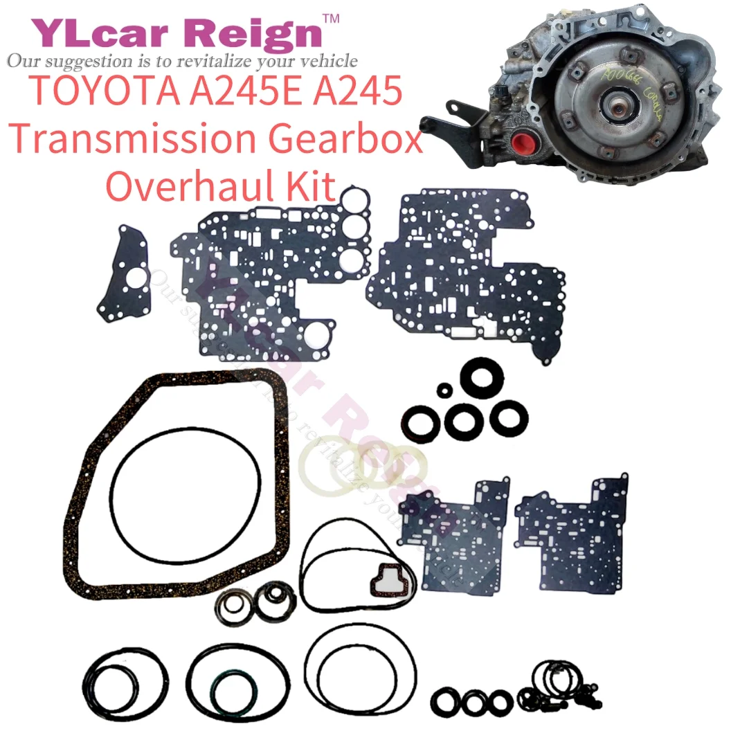 

A245 A245E A246E Automatic Transmission Gearbox Rebuild Repair Overhaul Kit Seals Gasket Fit O-rings for TOYOTA PRIZM Corolla