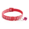HABO Collar With Bell Cartoon Footprint Colorful Dog Puppy Cat Accessories Kitten Collar Adjustable Safety Bell Ring Necklace 3