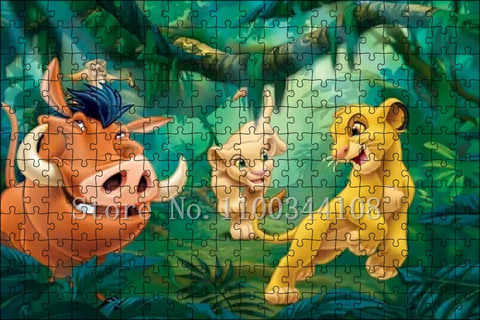 大人のライオンキングのおもちゃ,300/500/1000ピース,子供と大人のため