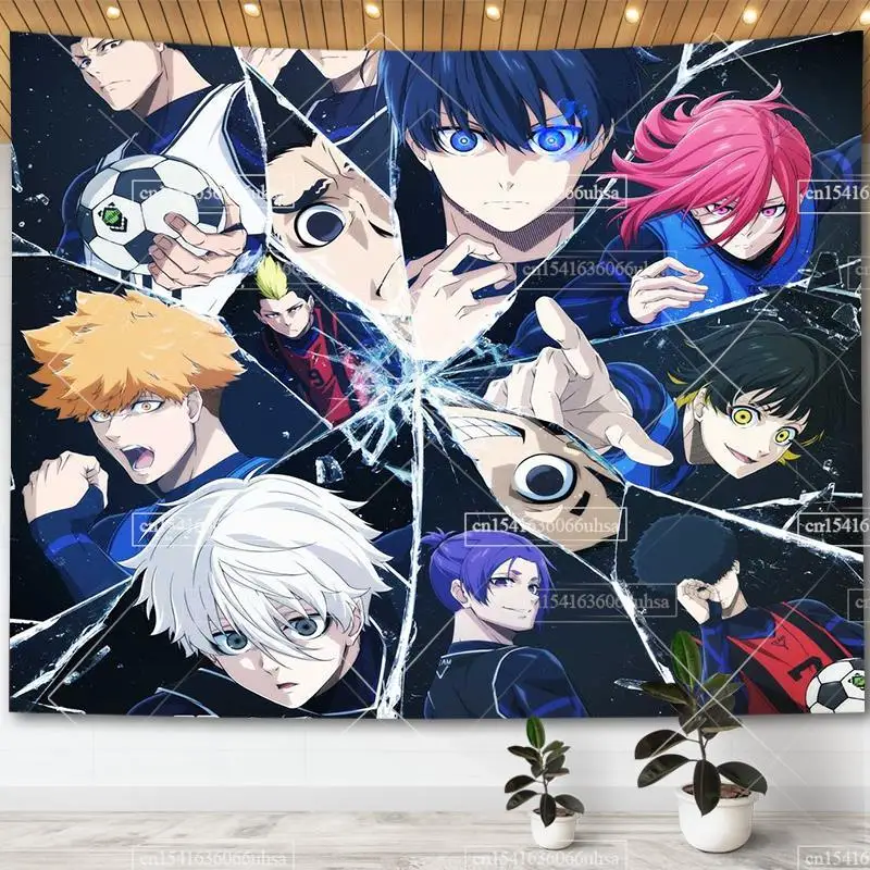 Blue Lock Anime Tapestry Wall Hanging Bluelock Manga Art Posters Aesthetic  Room Decor Japan Tapestries Bedroom Decoration - AliExpress