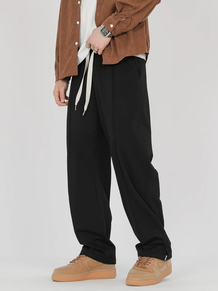 Autumn Straight Sweatpants sport jogging trousers wide leg pants fleece sweatpants fashion pants fashionable wide leg pants men casual pants For Men Korean Fashion