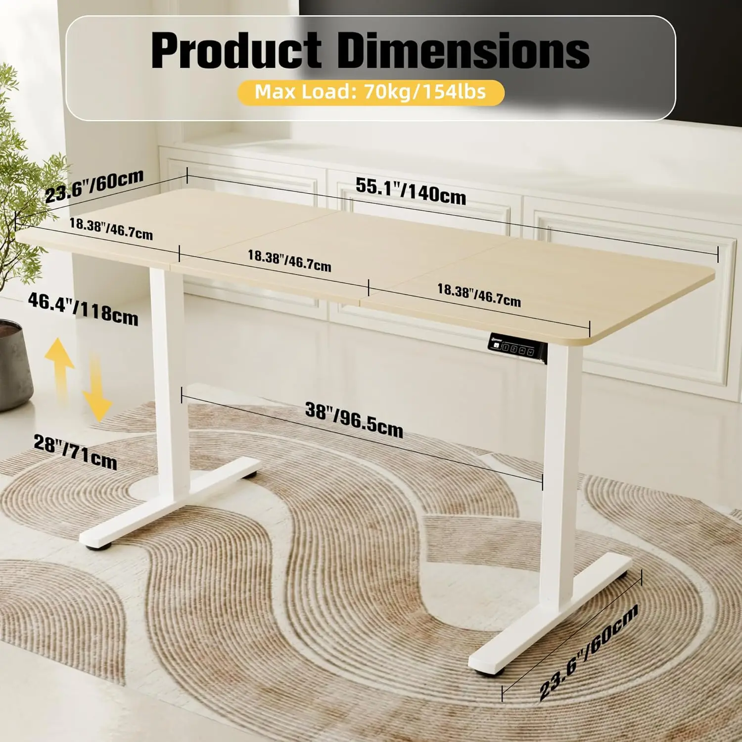 مكتب كهربائي قابل للتعديل Bring Light