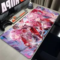 Laptop Mouse Pad Honkai Star Rail March 7th Anime Girl Pink Mousepad Keyboard Gamer Accessories Large Mouse Mat Office Desk Mat 2