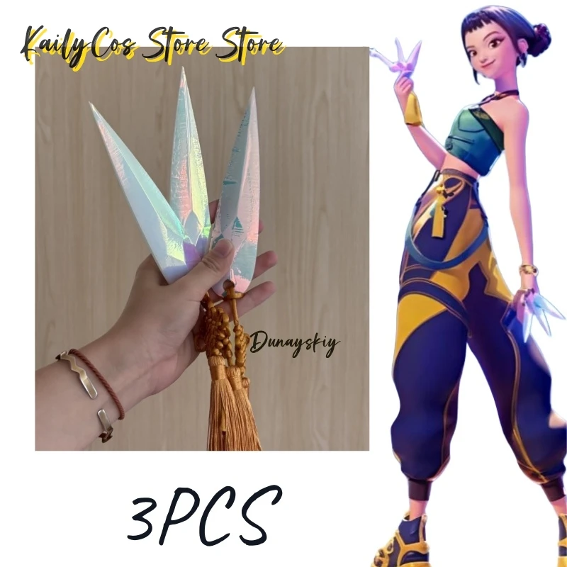 3 Zoe Dolch Cosplay Set - Dämonenjäger Waffen Für Halloween & Anime Conventions