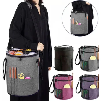 Large Knitting Crochet Storage Tote 1
