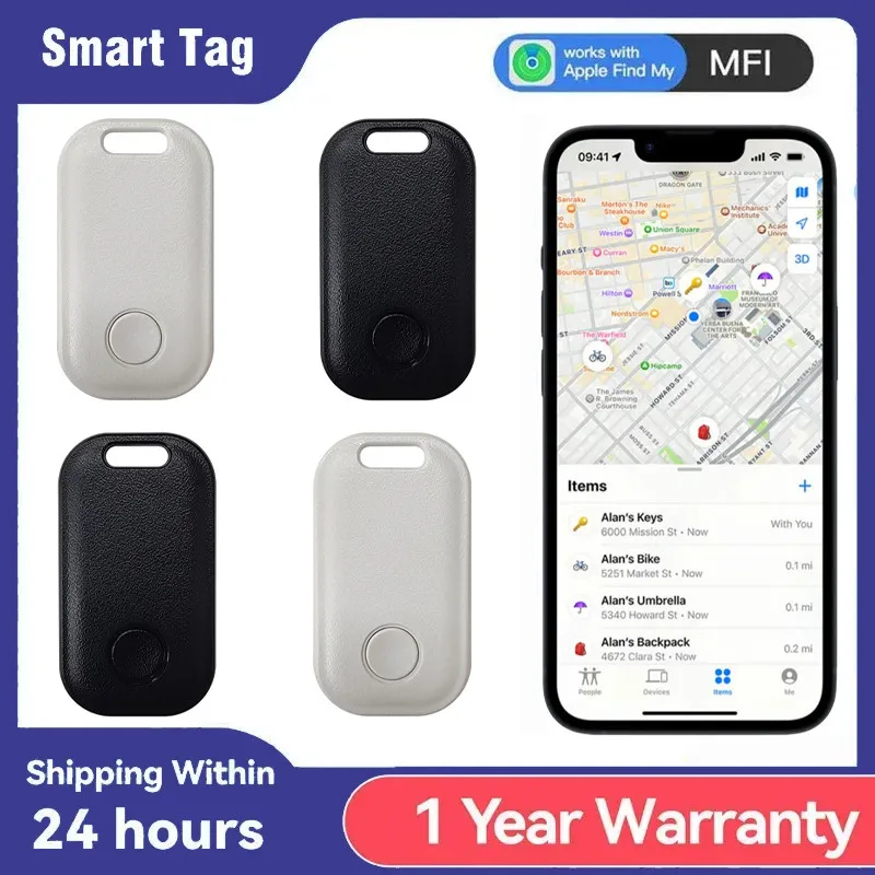 AiYaTo Mini GPS Tracker Bluetooth-compatible Itag Global Positioning Finder Anti-lost Key Smart Tags Wallet For IOS Find My App