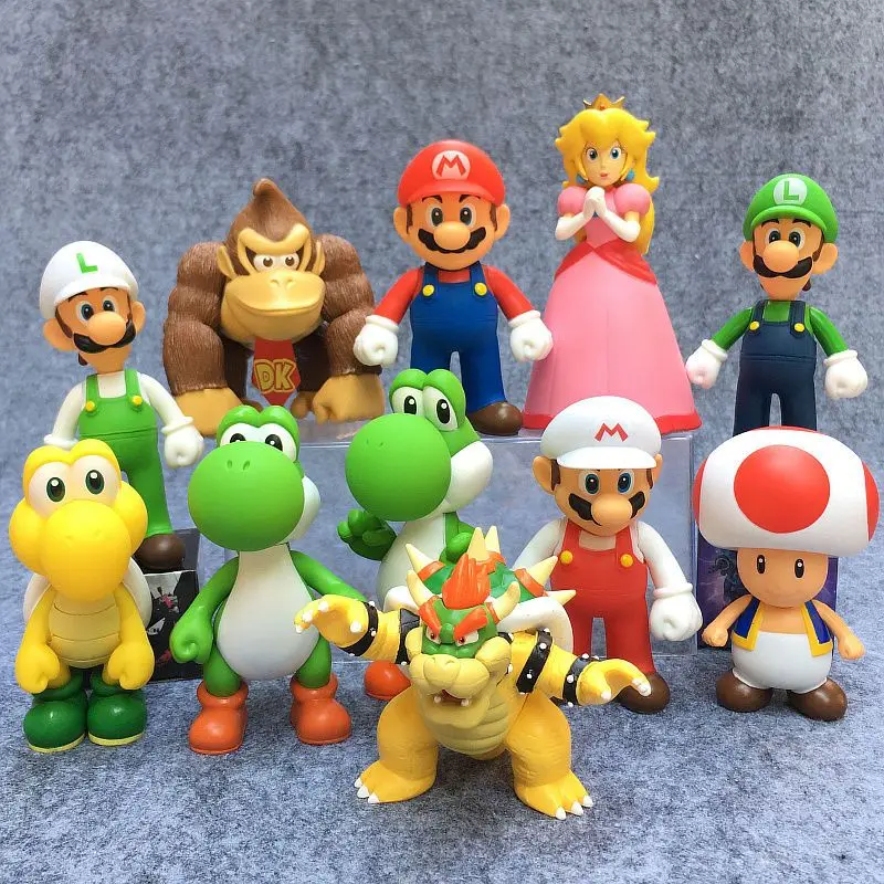 Paragrafo 17 Super Around Game Model Figure Gold Version Mary Children Play House Toy