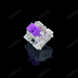 Enhanced Mechanical Keyboard Switches - Linear, Tactile & Silent Options in Gray, White, Red & Blue - 110pcs (Dustproof-Purple)