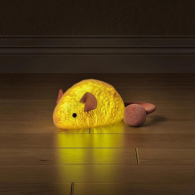 New Interactive Mouse Plush Cat Chew Toys Boredom Interactive Plush Toys Kitten Game Indoor Plush Mice Luminous Toys For Cats 2