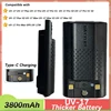 Baofeng UV-17 Pro Max Thicker Battery 3800mAh Type-C Charging BL-17UV Plus Rechargable Li-ion Batteries For UV-17M UV-17L Radios 1
