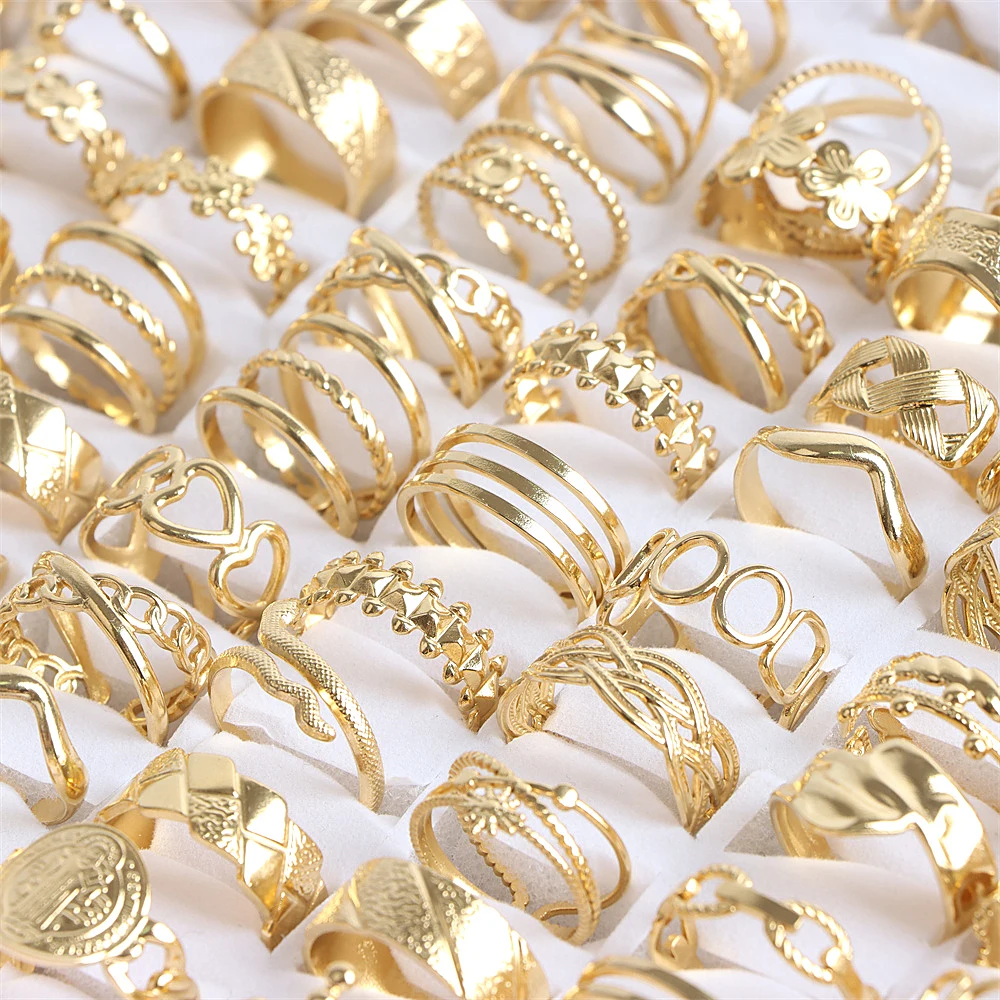 Fashion Simple Stainless Steel Open Ring Jewelry For Women Men 20pcs/lot