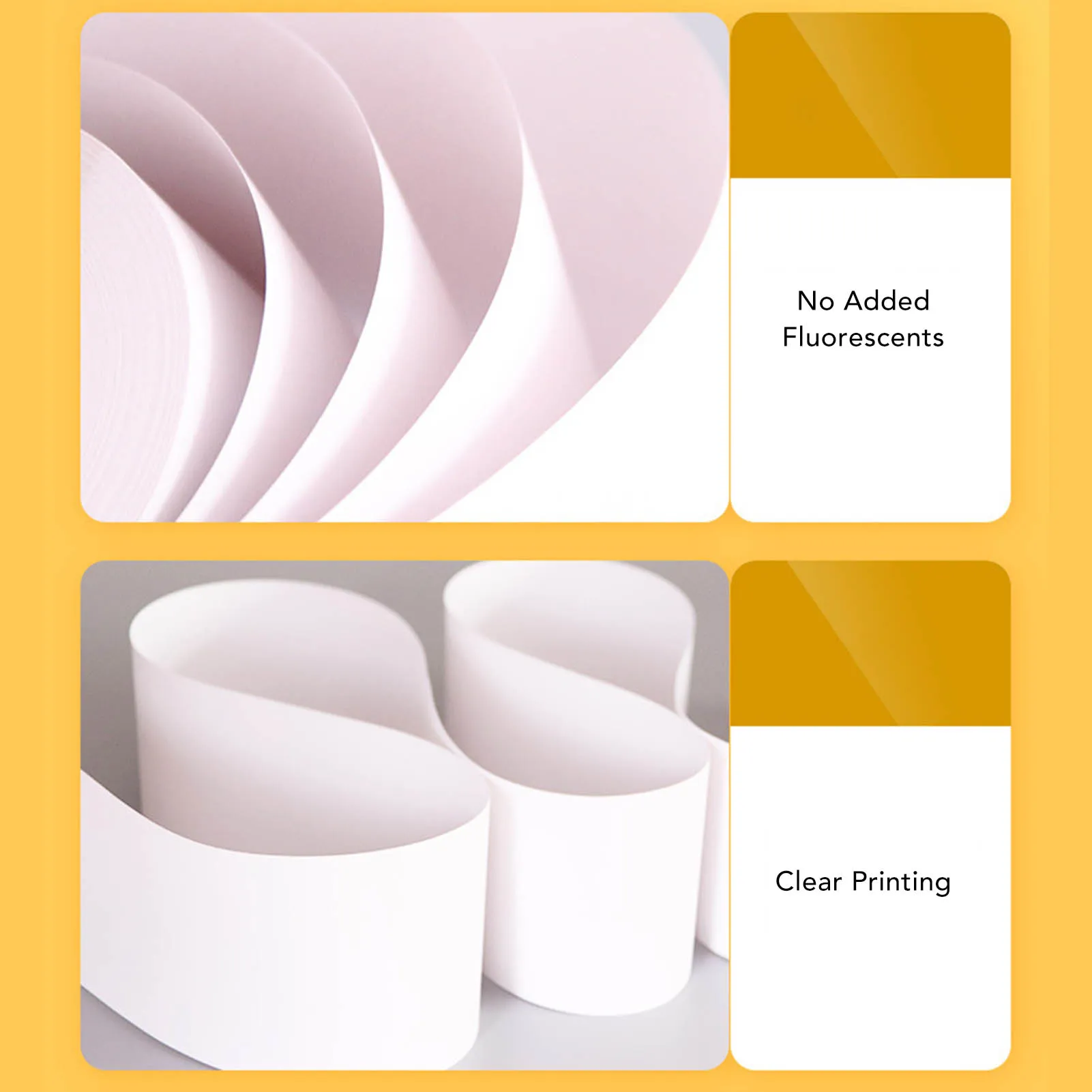 【Flash Sale】10 Rolls Thermal Print Paper Portable Coreless HD Thermal Refill Print Paper Set Thermal Receipt Paper Roll