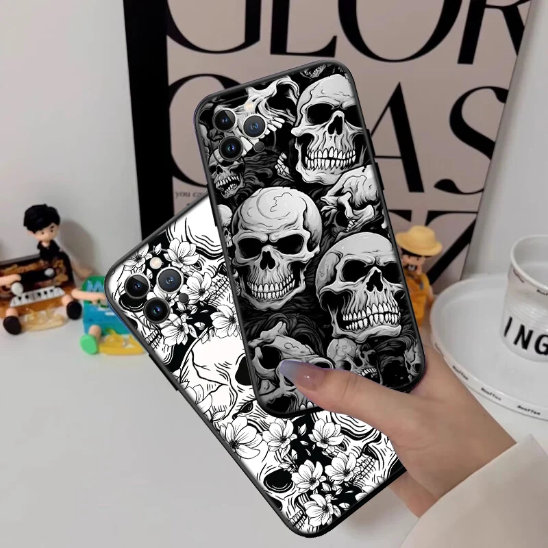 Skeleton Skull Design Phone Case