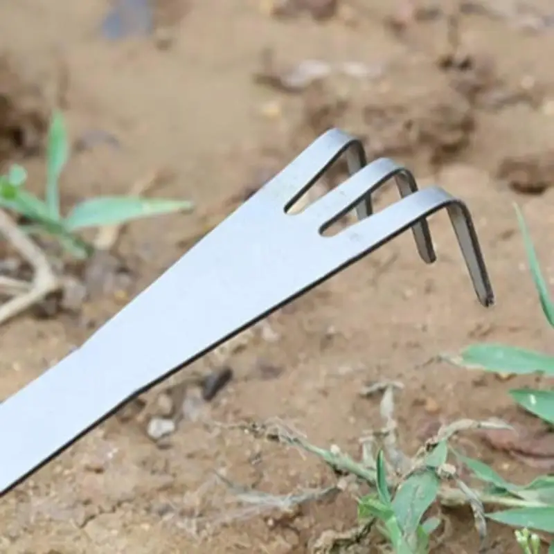 Lightweight 3 Prong Steel Bonsai Rakes Bonsai Tree Rakes Tool for Soil Loosening Y4QC
