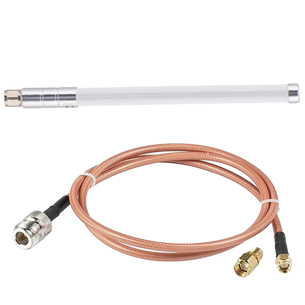 

5.8 DBi Helium Hotspot HNT Miners N Male Antenna Fiberglass Aerial Kit With RG142 Cable And RP-SMA Female To SMA Male Adapte