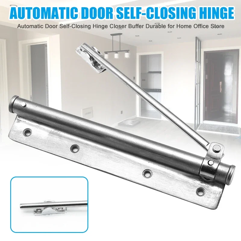 Automatic Door Self Closing Hinge Door Closer Single Spring Adjustable Surface Mounted Automatic Closing Fire Rated