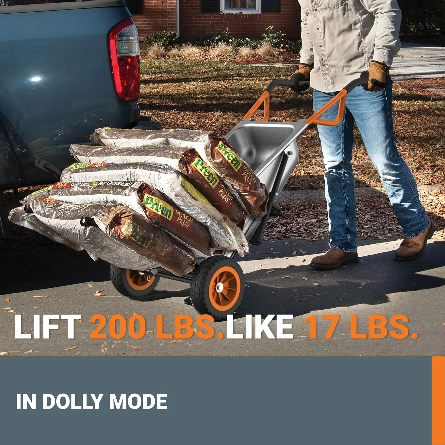 8-in-1 Aerocart Garden Cart/Wheelbarrow Heavy Duty/Dolly 2