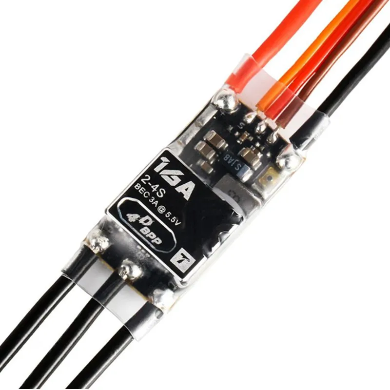 T-MOTOR TMTOR AM16A 2-4S 3D/4D F3P 飛行機用ブラシレスESC RC
